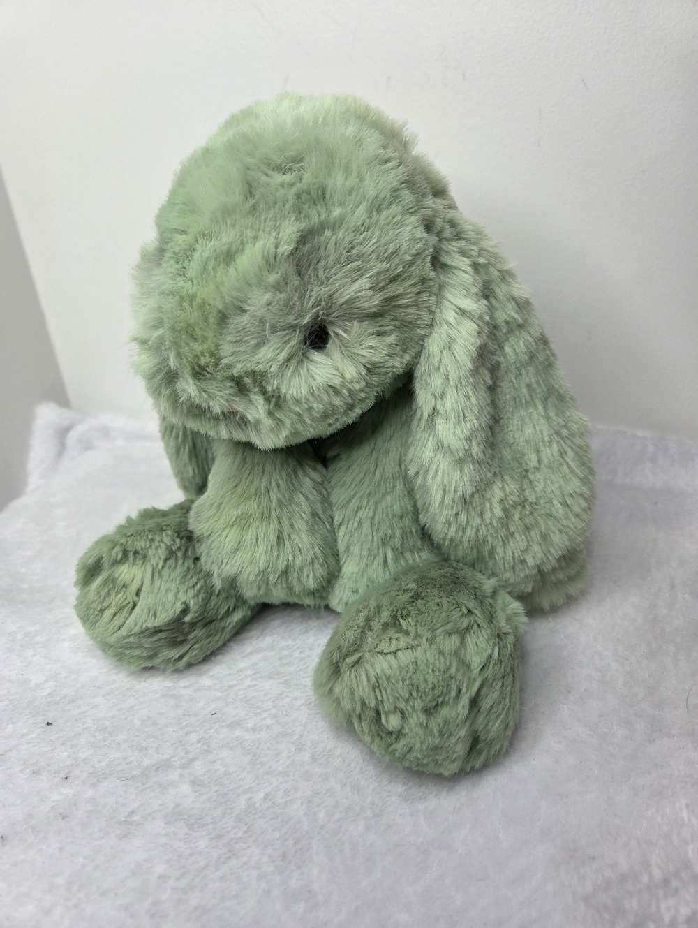 NWT Customized Jellycat Medium Smudge Rabbit "Kermit"